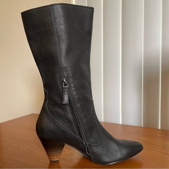 Naked Feet Semper Leather Boots Size 6.5 Black - Picture 3 of 16